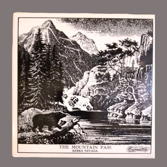 Lot 5 Vintage Currier & Ives Tile Trivet Wall Plaque American Railroad Life In - Picture 2 of 9